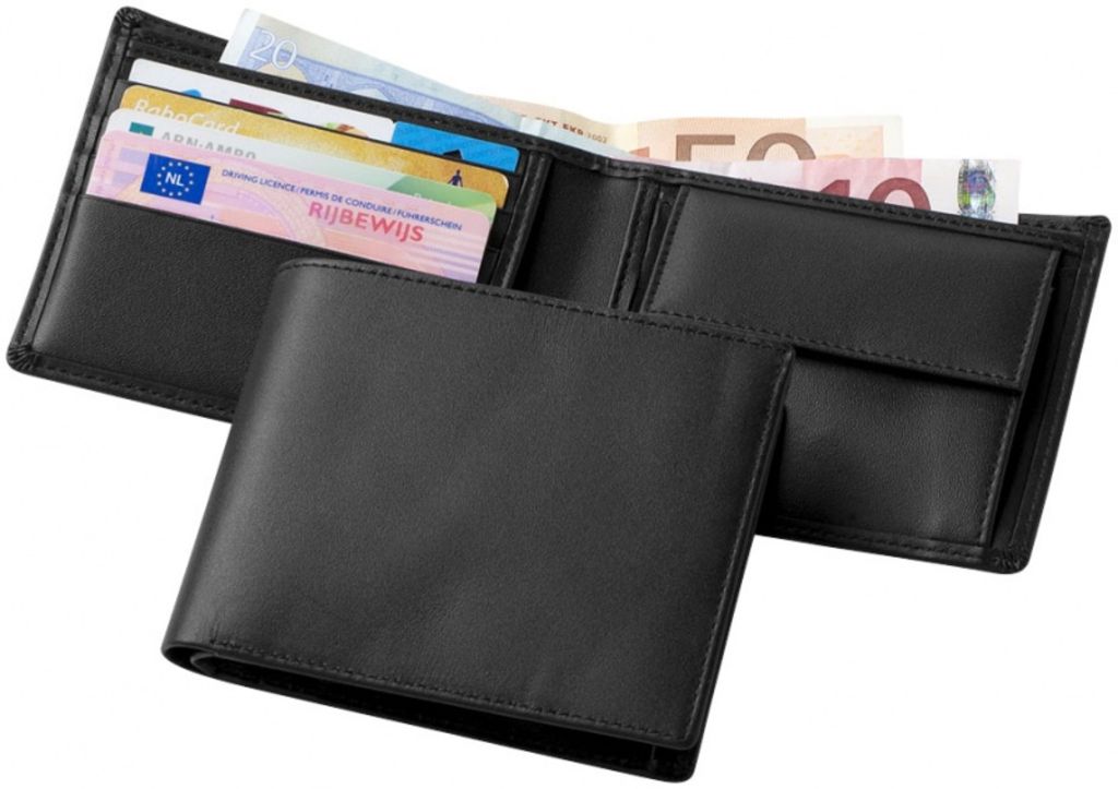 Эксклюзивный кожаный бумажник с двумя карманами для денег