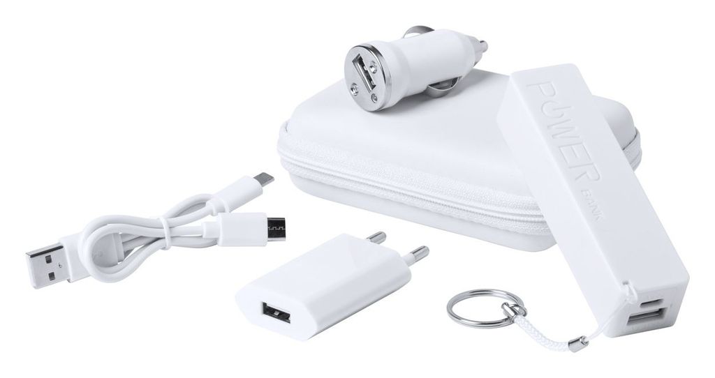 Набір зарядний USB Dutian, колір білий