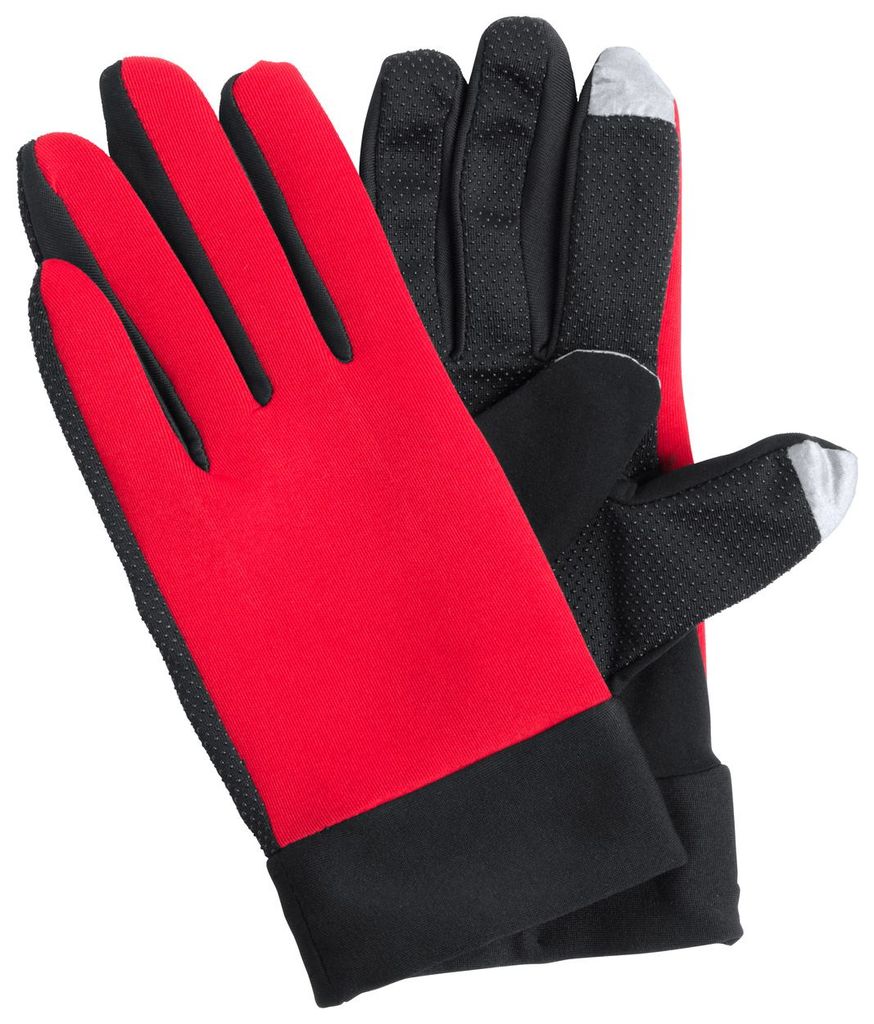 Перчатки спортивные сенсорные Vanzox, цвет красный