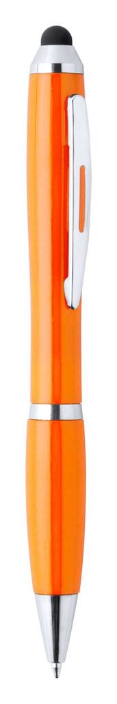 Ручка-стилус шариковая Zeril, цвет оранжевый