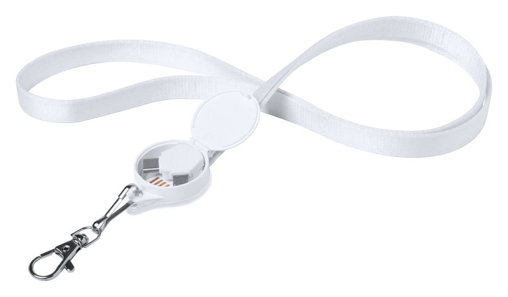 Зарядний пристрій -шнурок Glusol, колір білий