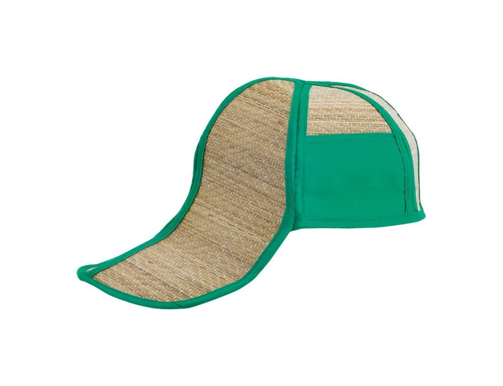 Шляпа соломенная Hawaii, цвет зеленый