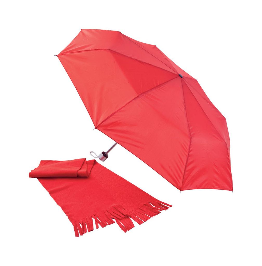 Зонт и шарф в наборе Bitem, цвет красный