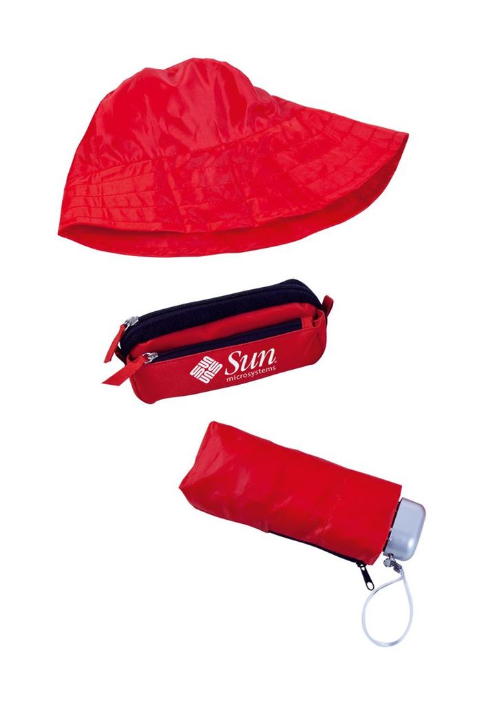 Зонт и шляпа в наборе Ranik, цвет красный