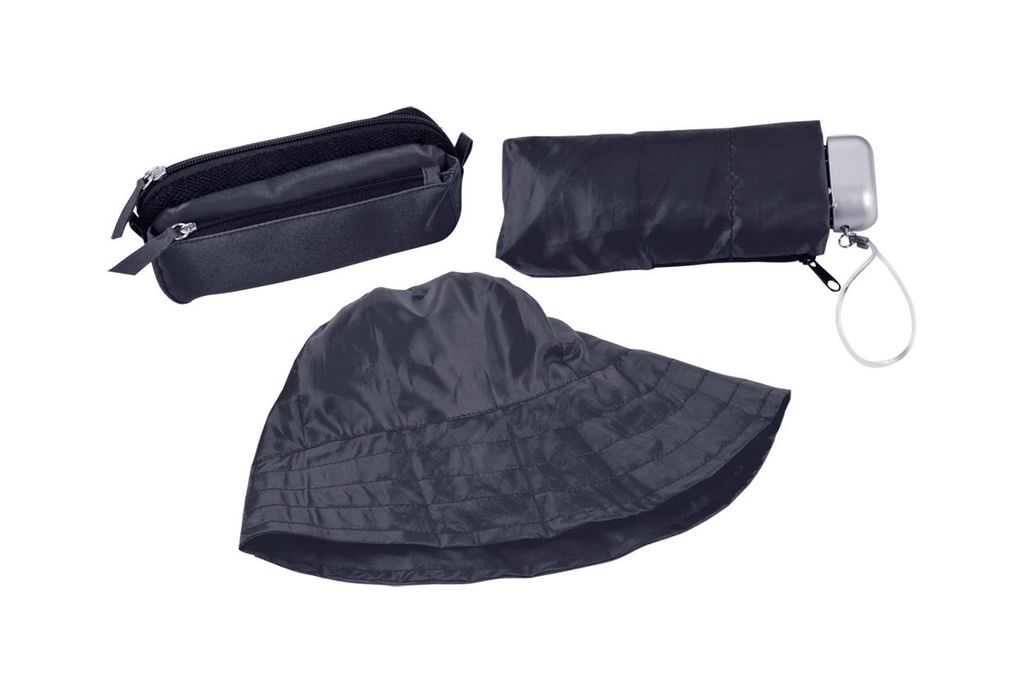Зонт и шляпа в наборе Ranik, цвет черный