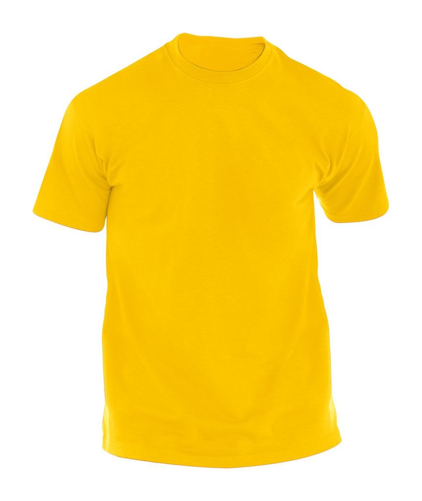 Футболка для взрослых цветная Hecom, цвет желтый  размер L