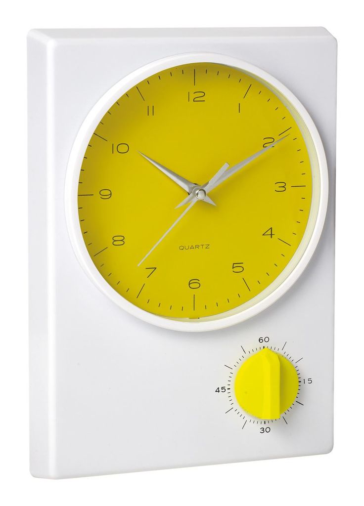 Годинник настільний Tekel, колір жовтий