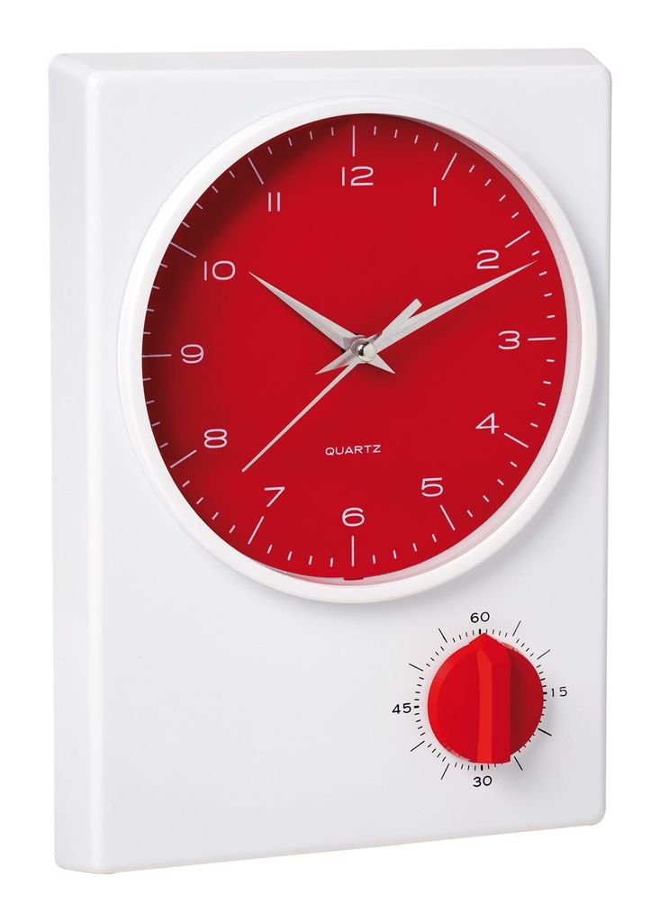 Годинник настільний Tekel, колір червоний