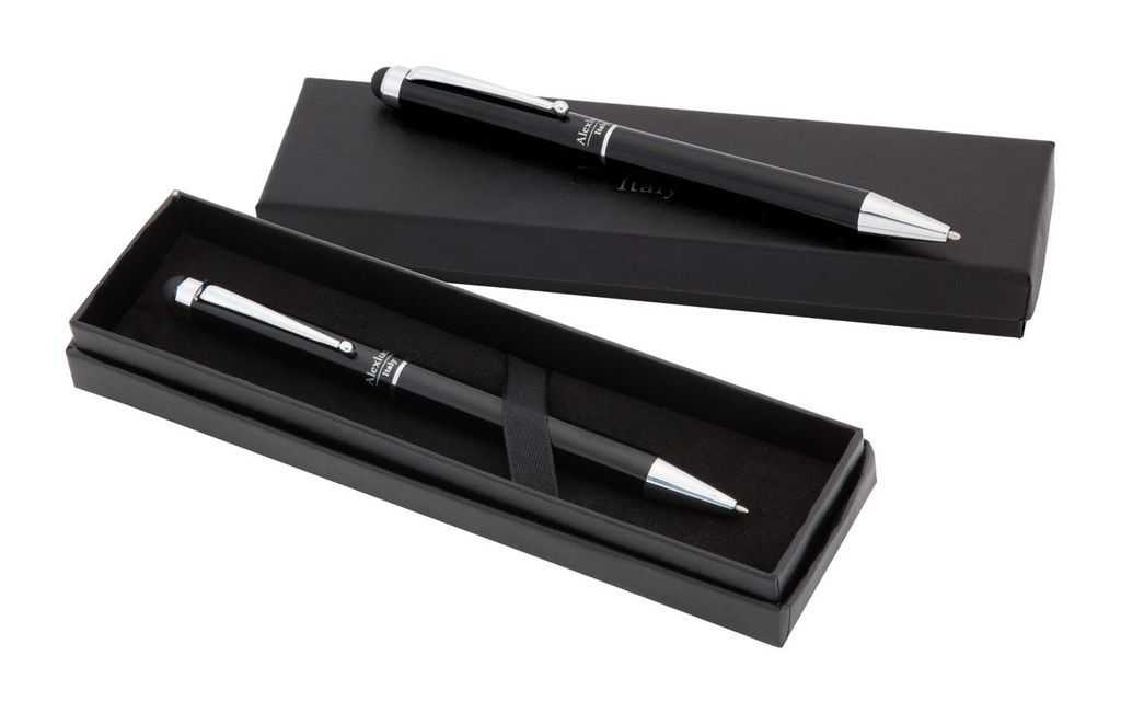Ручка-стилус шариковая Salend, цвет черный