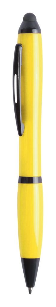 Ручка-стилус шариковая Lombys, цвет желтый