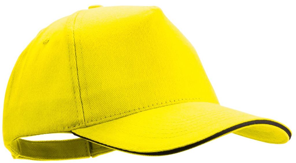 Бейсболка Kisse, колір жовтий