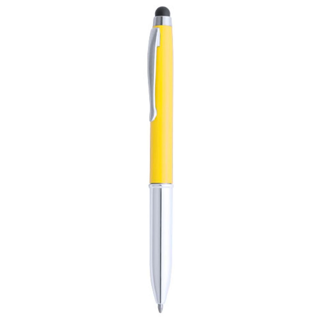 Ручка-стилус шариковая Lampo, цвет желтый