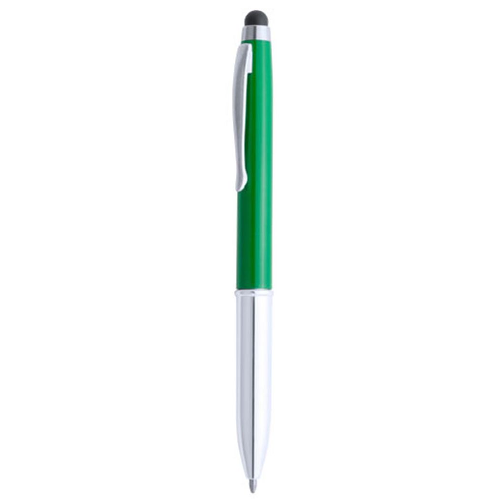 Ручка-стилус шариковая Lampo, цвет зеленый