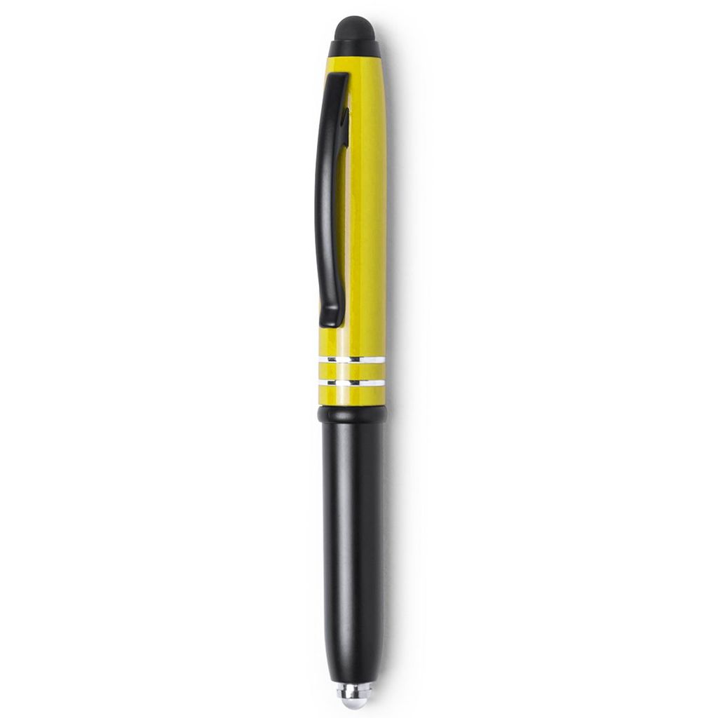 Ручка-стилус шариковая Corlem, цвет желтый