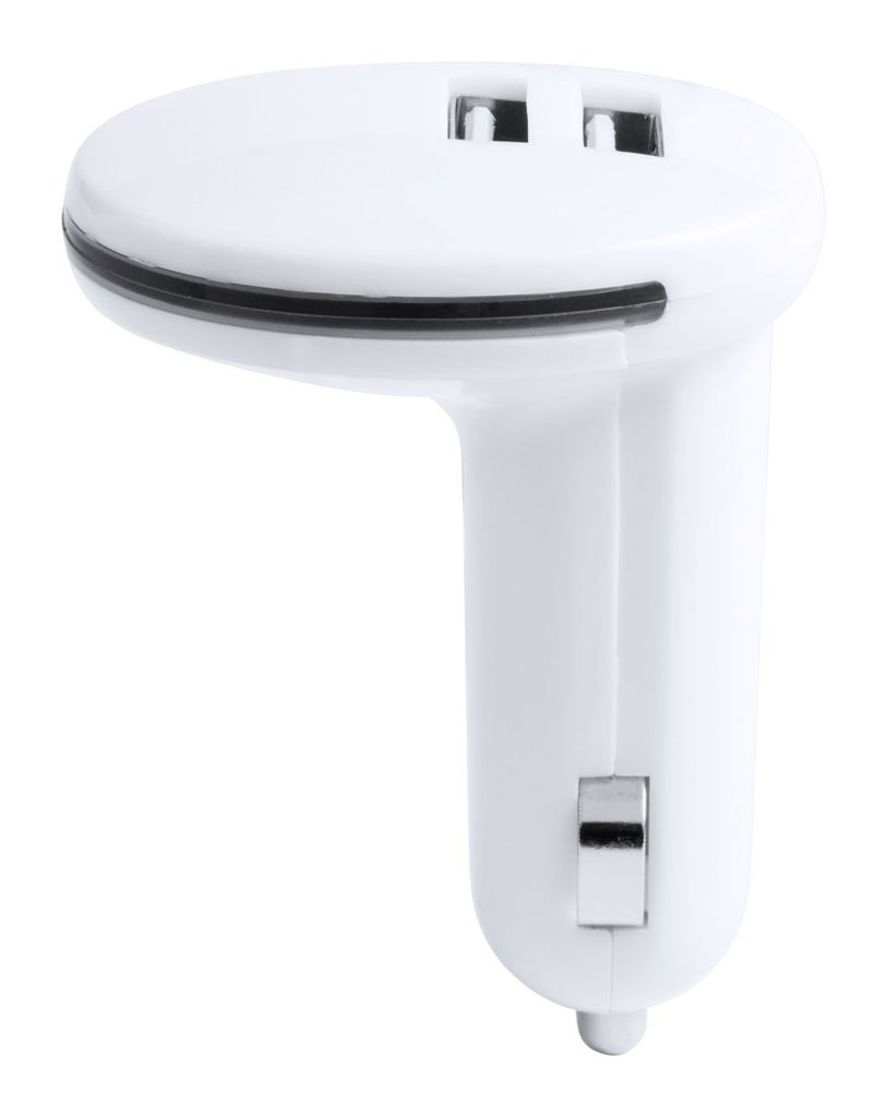 Зарядний автомобільний USB пристрій LerfalKerwin, колір білий
