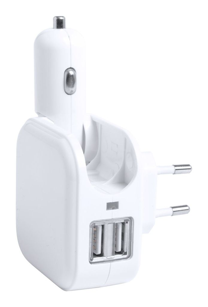 Зарядний USB пристрій Dabol, колір білий