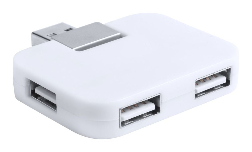 Хаб USB Glorik, колір білий