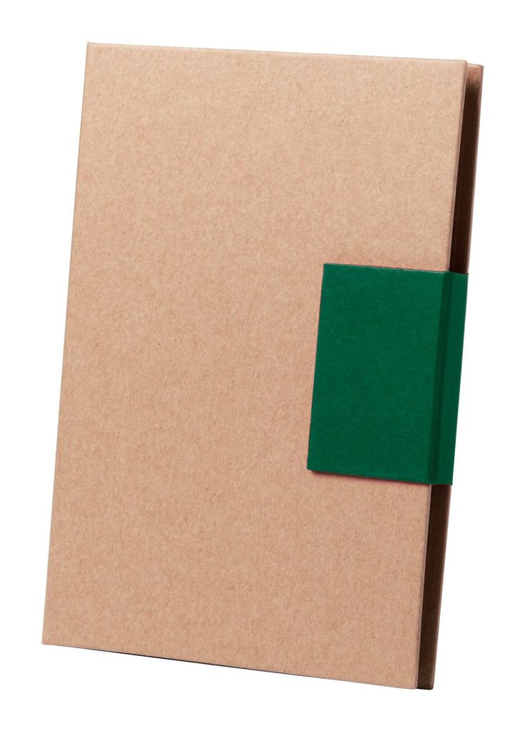 Блокнот з самоклейкими аркушами Ganok, колір зелений