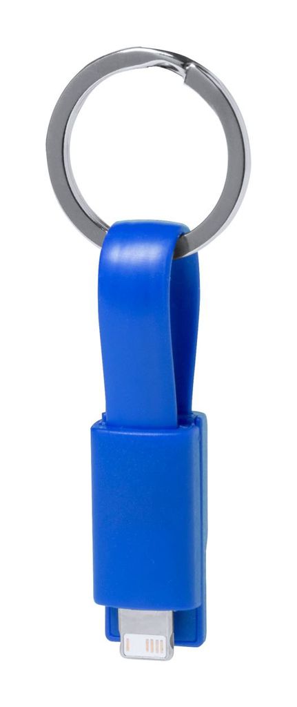 Брелок-зарядный кабель USB Holnier, цвет синий