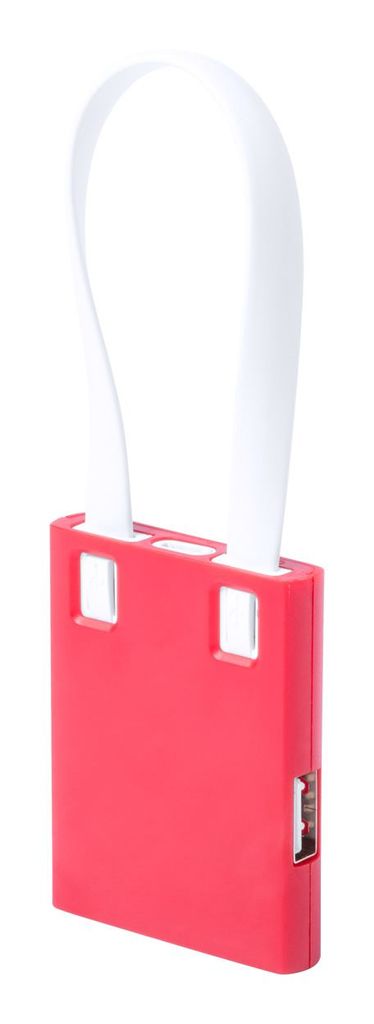 Хаб USB Yurian, колір червоний