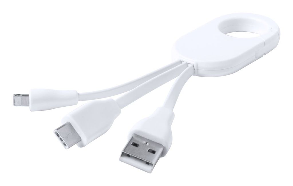 Кабель зарядний USB Mirlox, колір білий