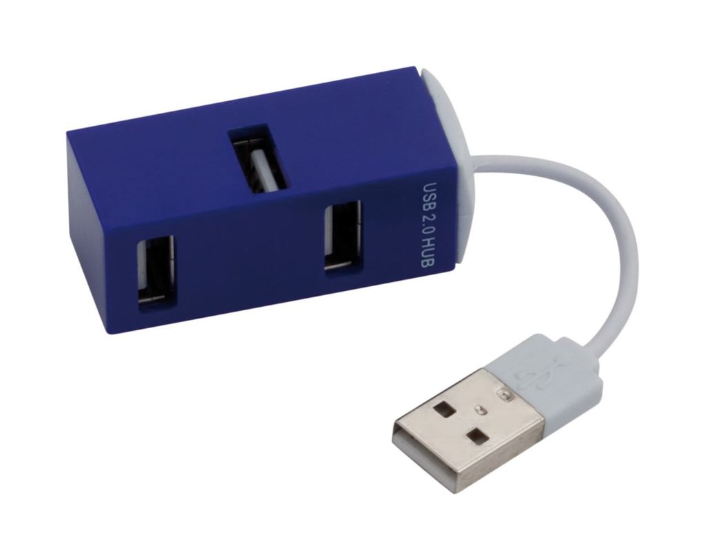Хаб USB Geby, колір синій