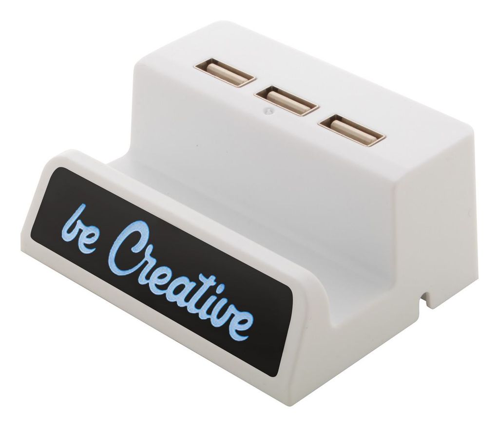 Хаб USB Lightport, колір білий