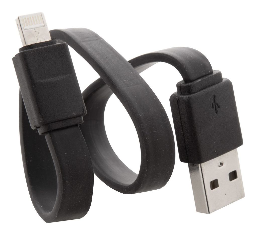 Кабель зарядний USB Stash, колір чорний