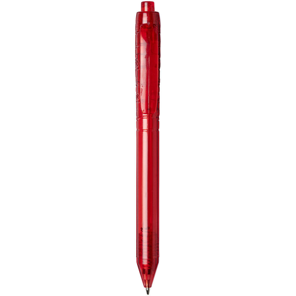 Ручка шариковая Vancouver , цвет красный прозрачный