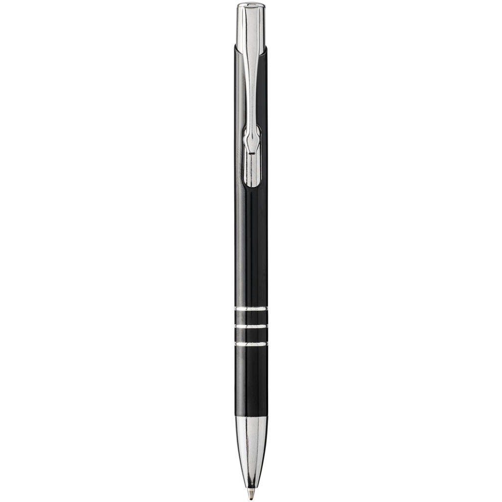 Ручка шариковая Moneta , цвет сплошной черный, серебристый
