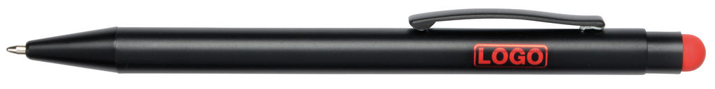 Ручка шариковая алюминиевая BLACK BEAUTY, цвет красный, чёрный
