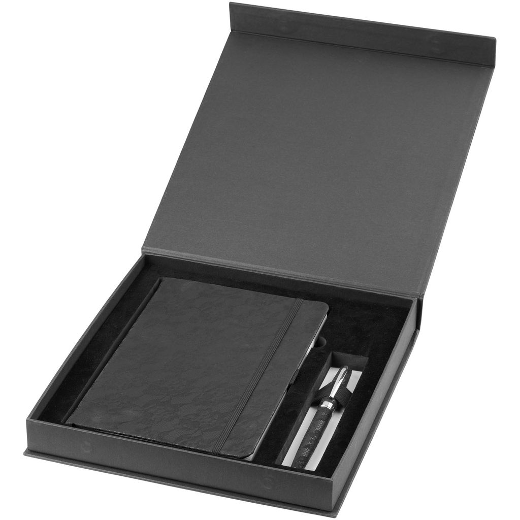 Набір подарунковий Lace  А5, колір суцільний чорний