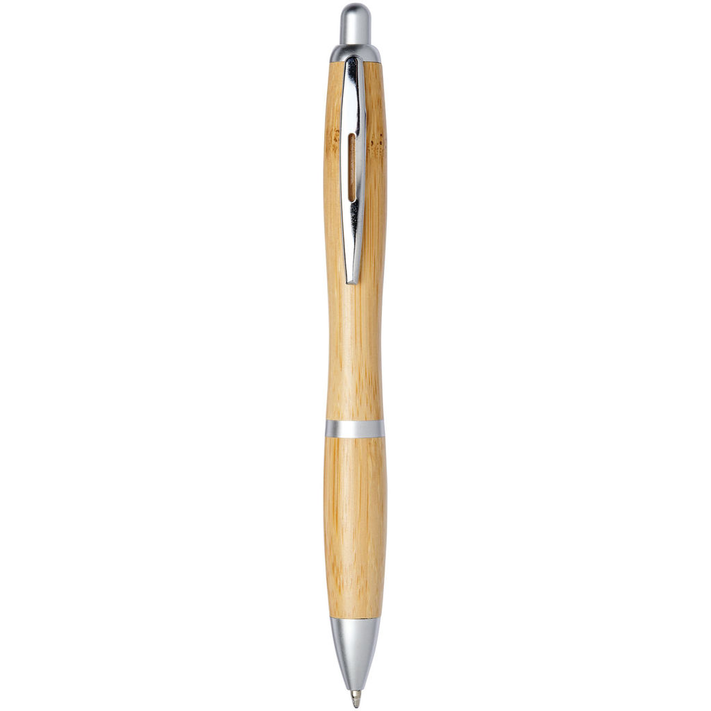 Ручка кулькова Nash , колір натуральний, сріблястий