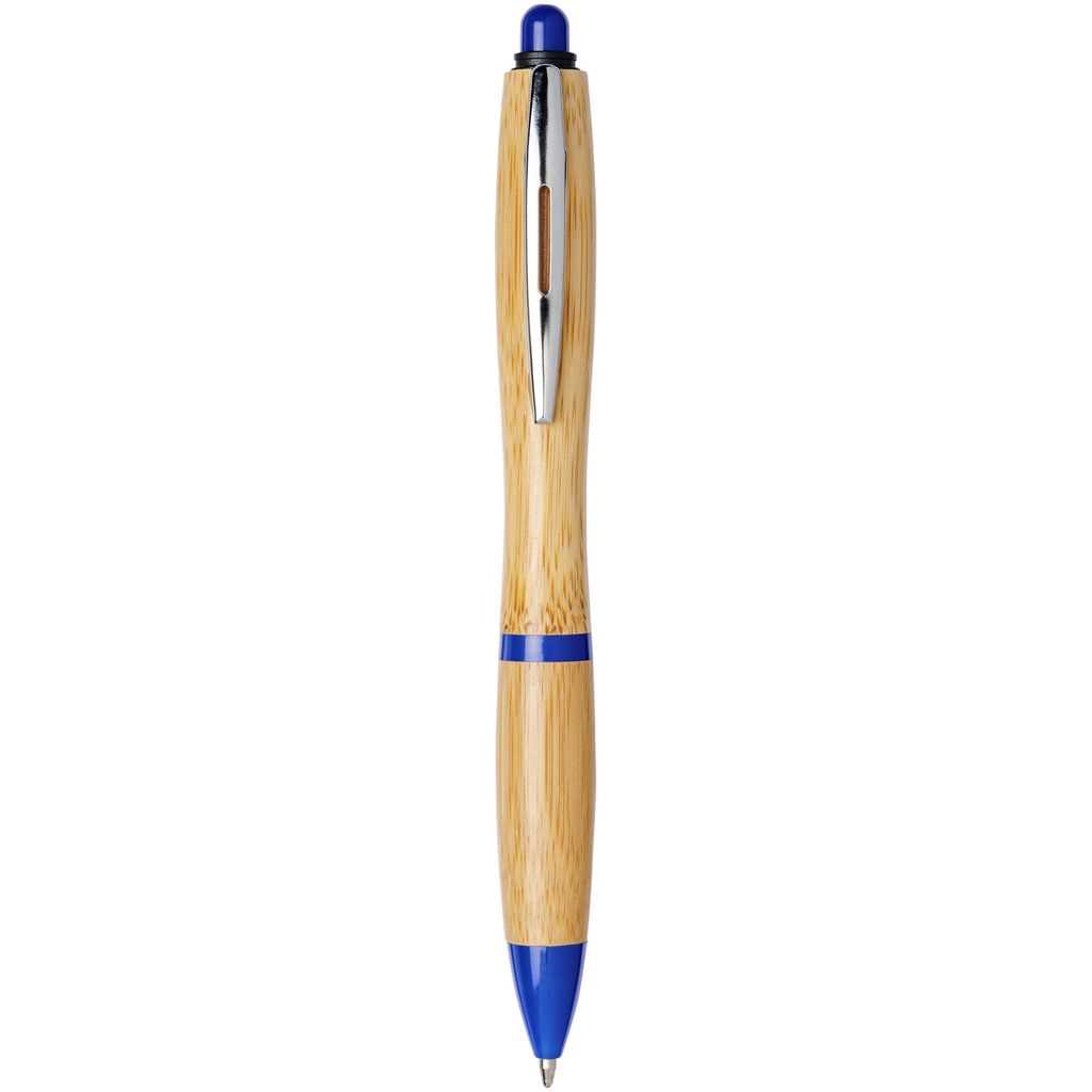 Ручка шариковая Nash , цвет натуральный, ярко-синий