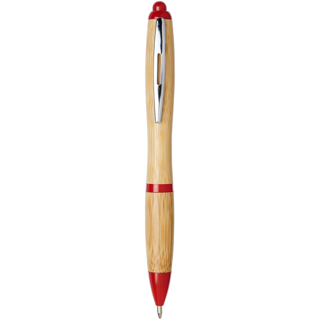 Ручка кулькова Nash , колір натуральний, червоний