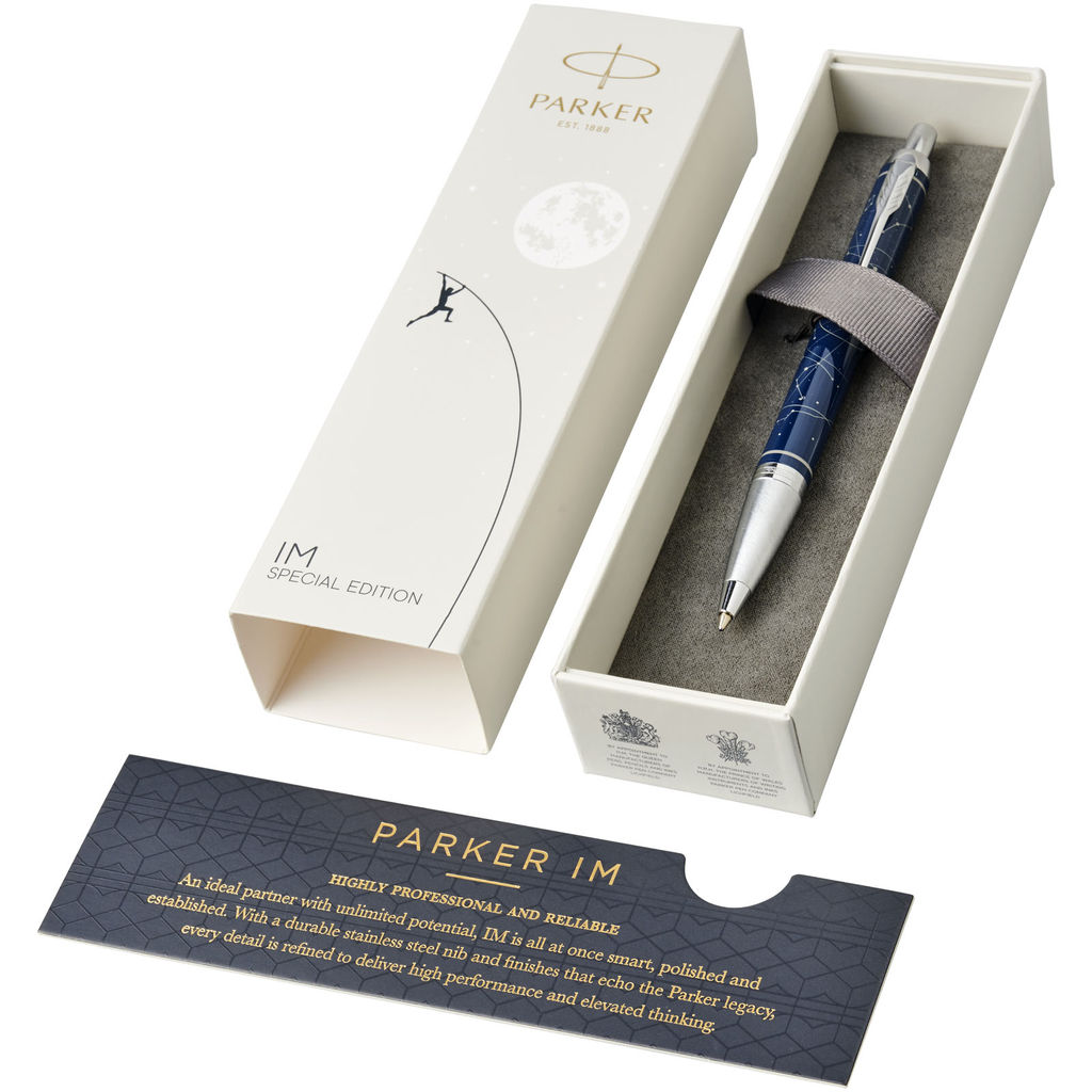 Ручка шариковая Parker IM Luxe, специальный выпуск, цвет синий темный