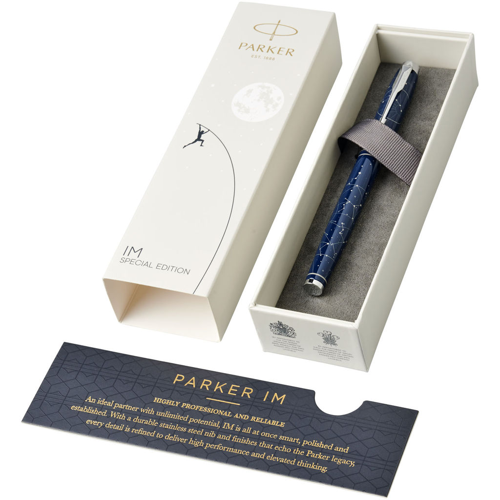 Ручка Parker IM Luxe, колір синій темний