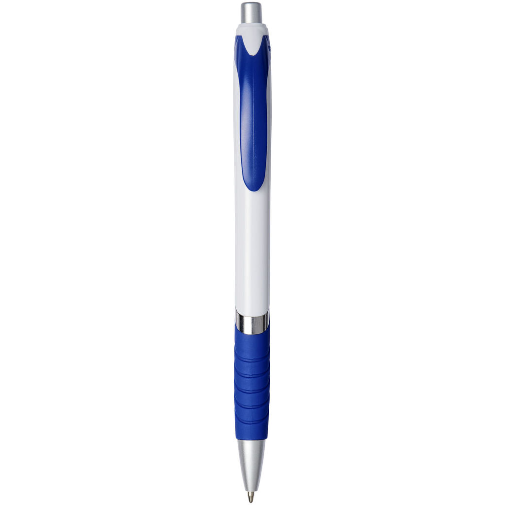 Ручка кулькова Turbo, колір білий, синій