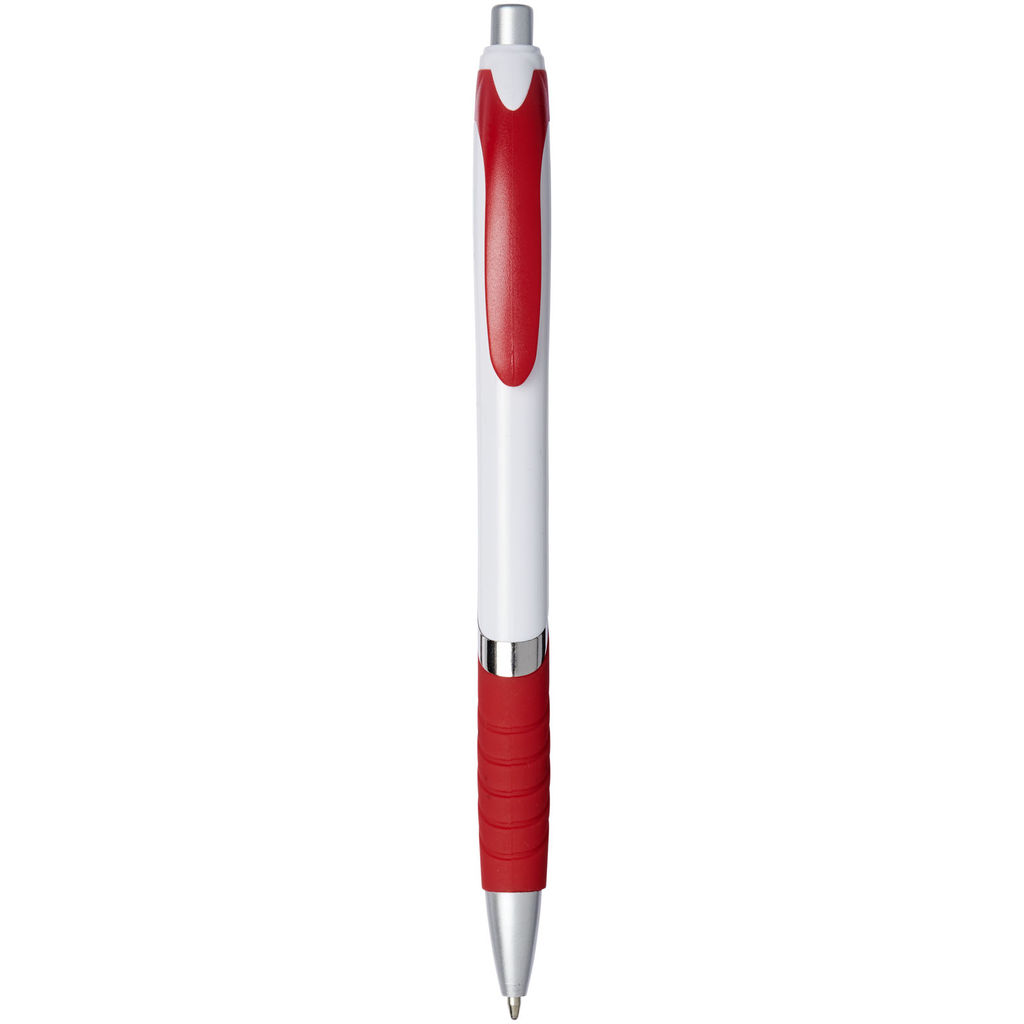 Ручка шариковая Turbo, цвет белый, красный