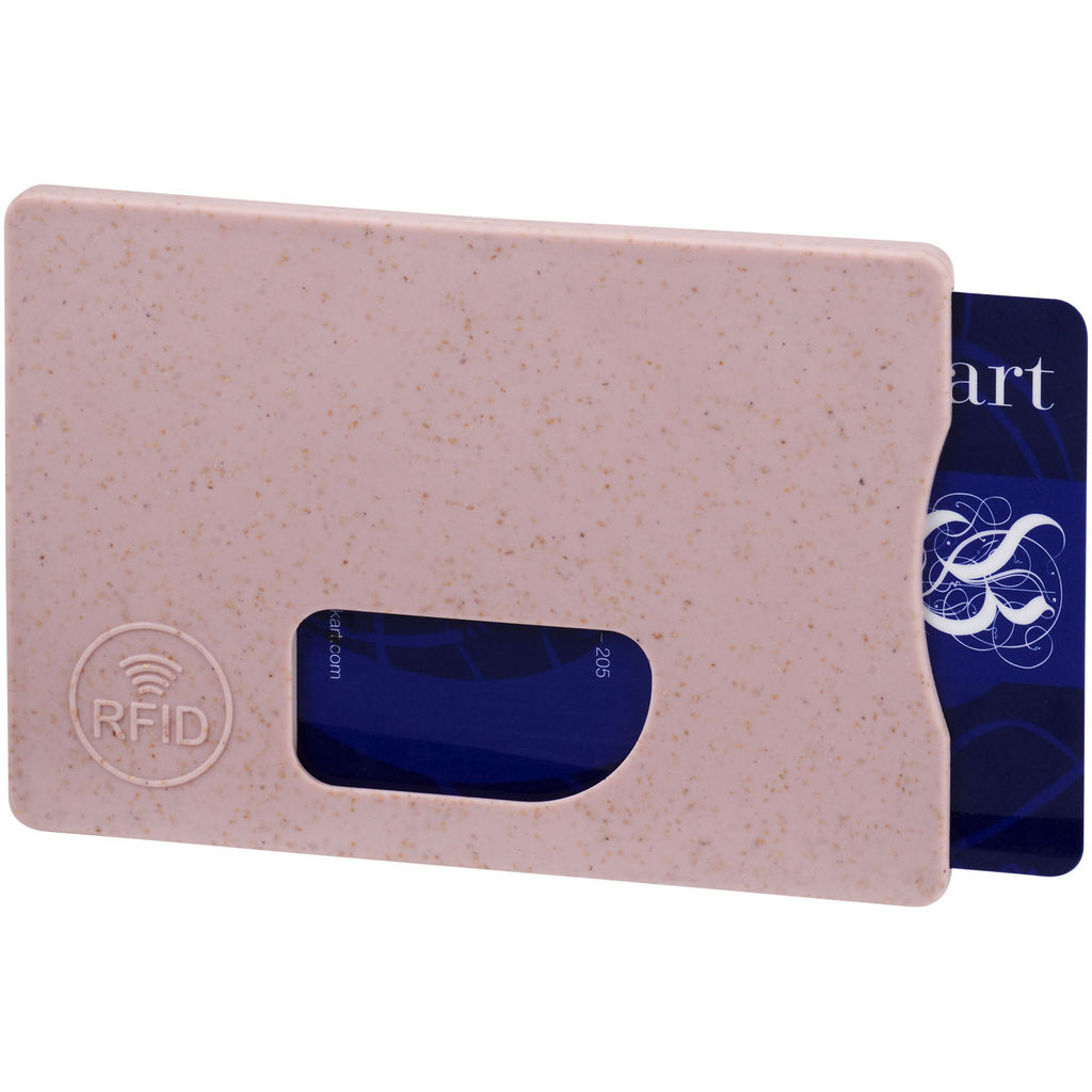 Чехол для карт RFID Straw, цвет розовый