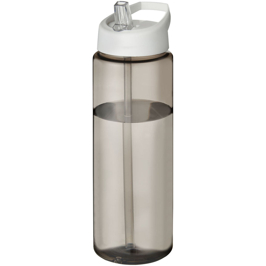 Бутылка спортивная H2O Vibe , цвет темно-серый, белый