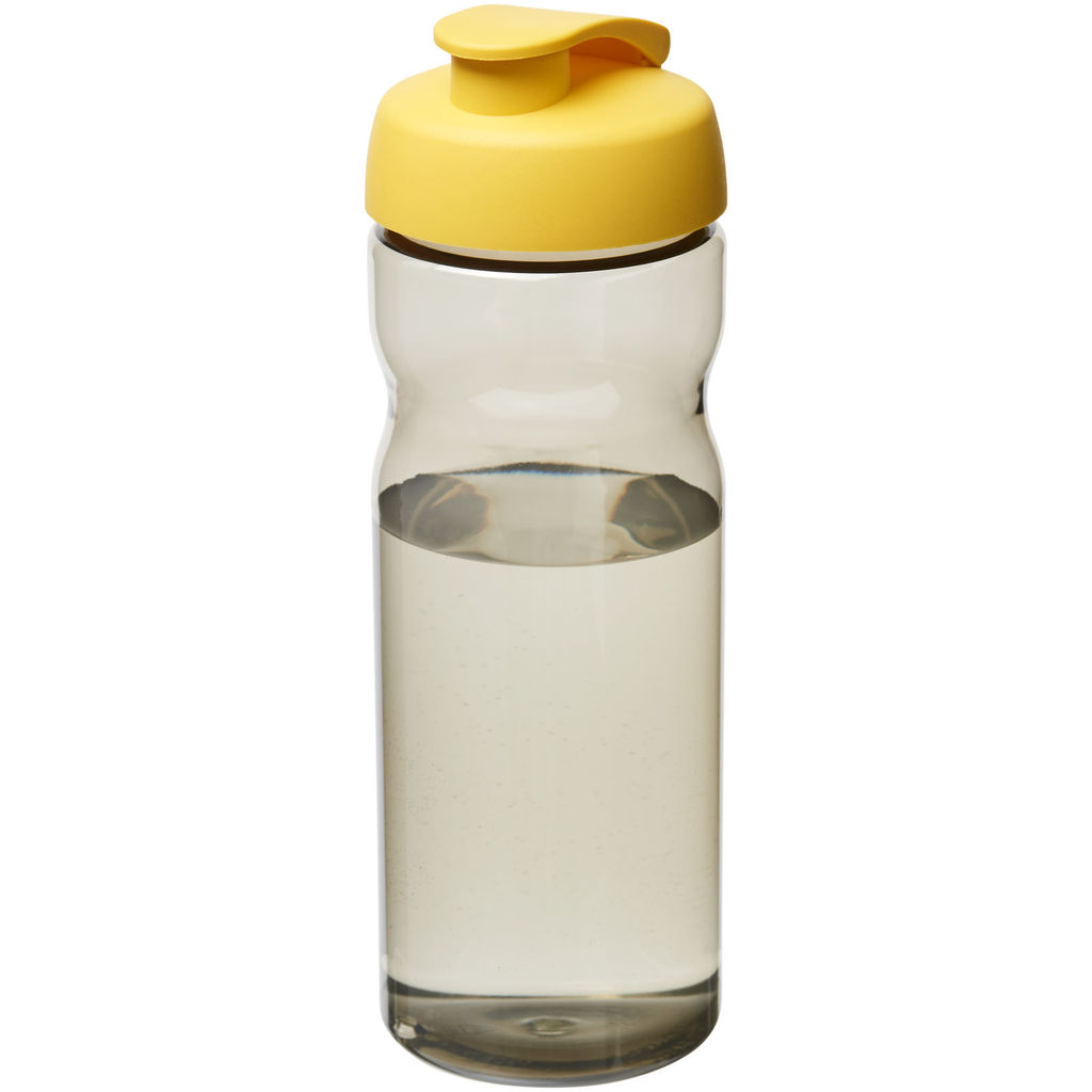 Бутылка спортивная H2O Eco , цвет темно-серый, желтый