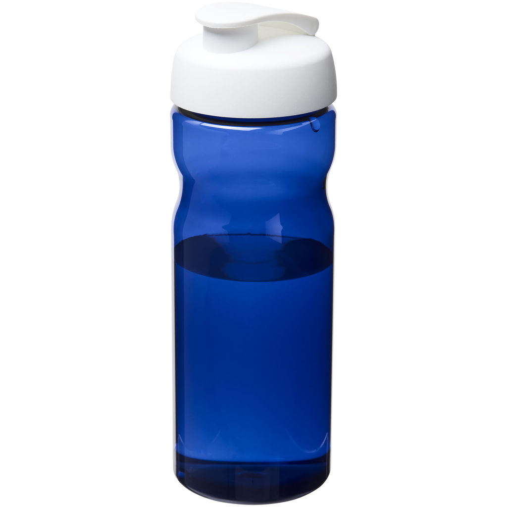 Пляшка спортивна H2O Eco , колір синій, білий