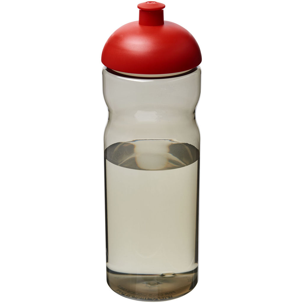 Пляшка спортивна H2O Eco , колір темно-сірий, червоний