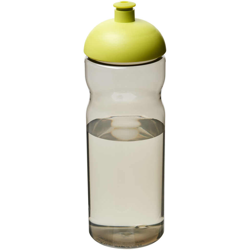 Пляшка спортивна H2O Eco , колір темно-сірий, зелений лайм