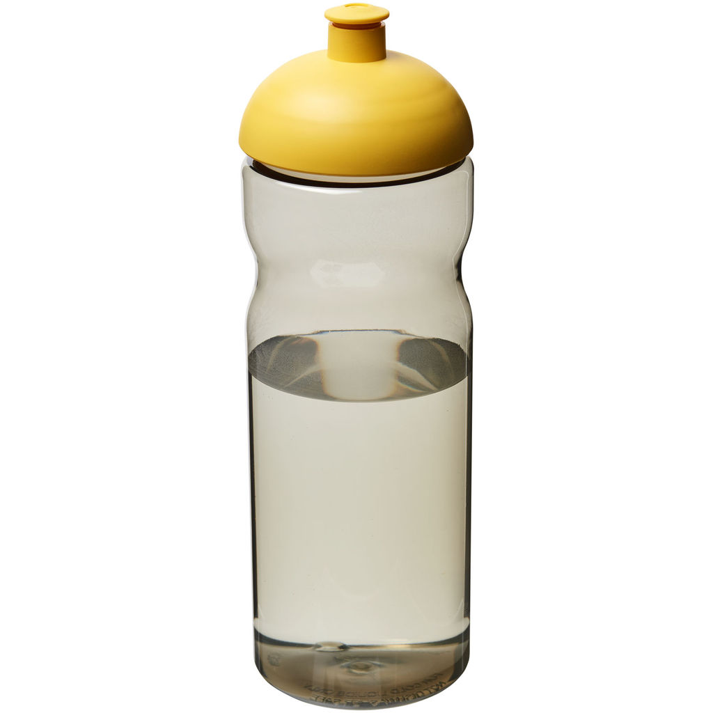 Пляшка спортивна H2O Eco , колір темно-сірий, жовтий