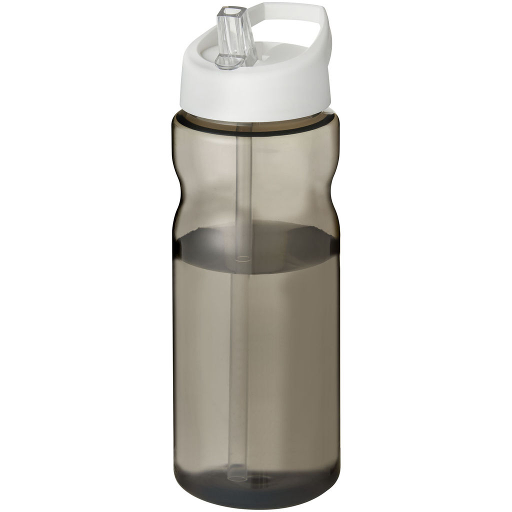 Бутылка спортивная H2O Eco , цвет темно-серый, белый