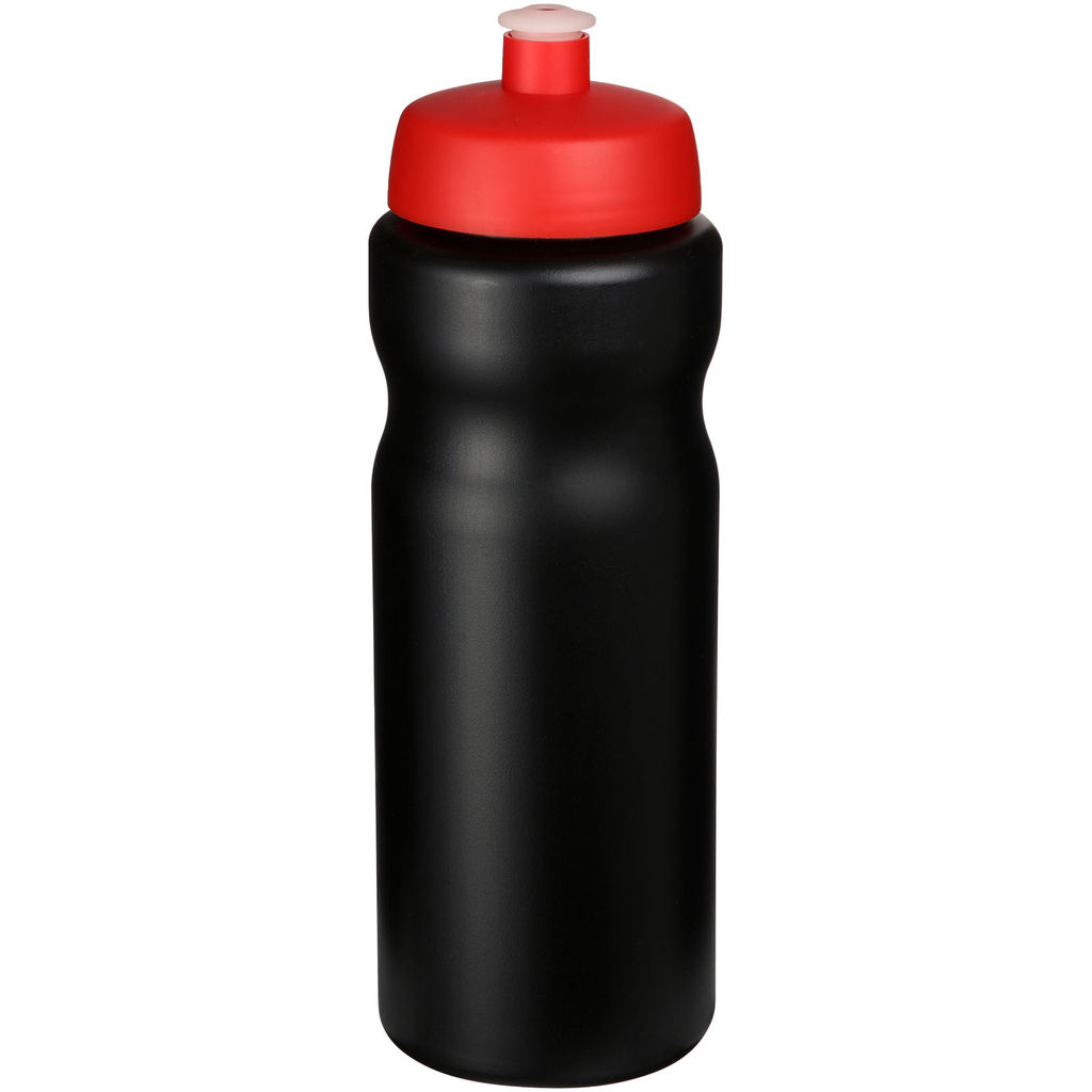 Бутылка спортивная Baseline Plus , цвет сплошной черный, красный