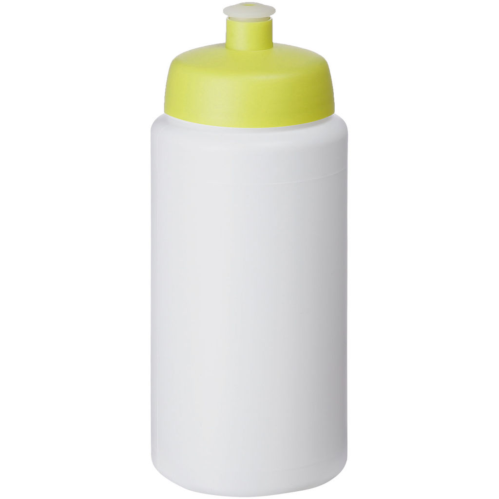 Бутылка спортивная Baseline Plus grip , цвет белый, лайм