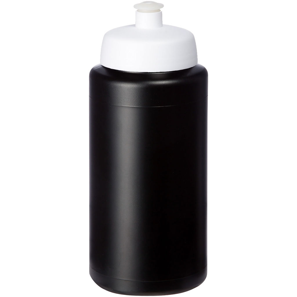 Бутылка спортивная Baseline Plus grip , цвет сплошной черный, белый